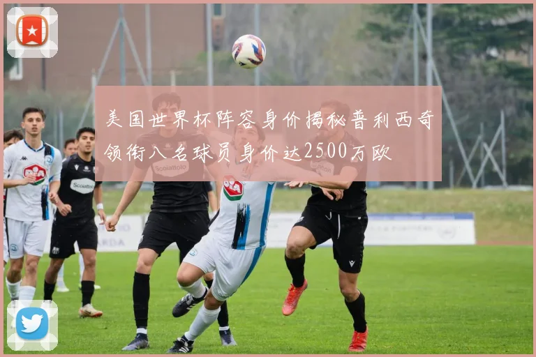 美国世界杯阵容身价揭秘普利西奇领衔八名球员身价达2500万欧